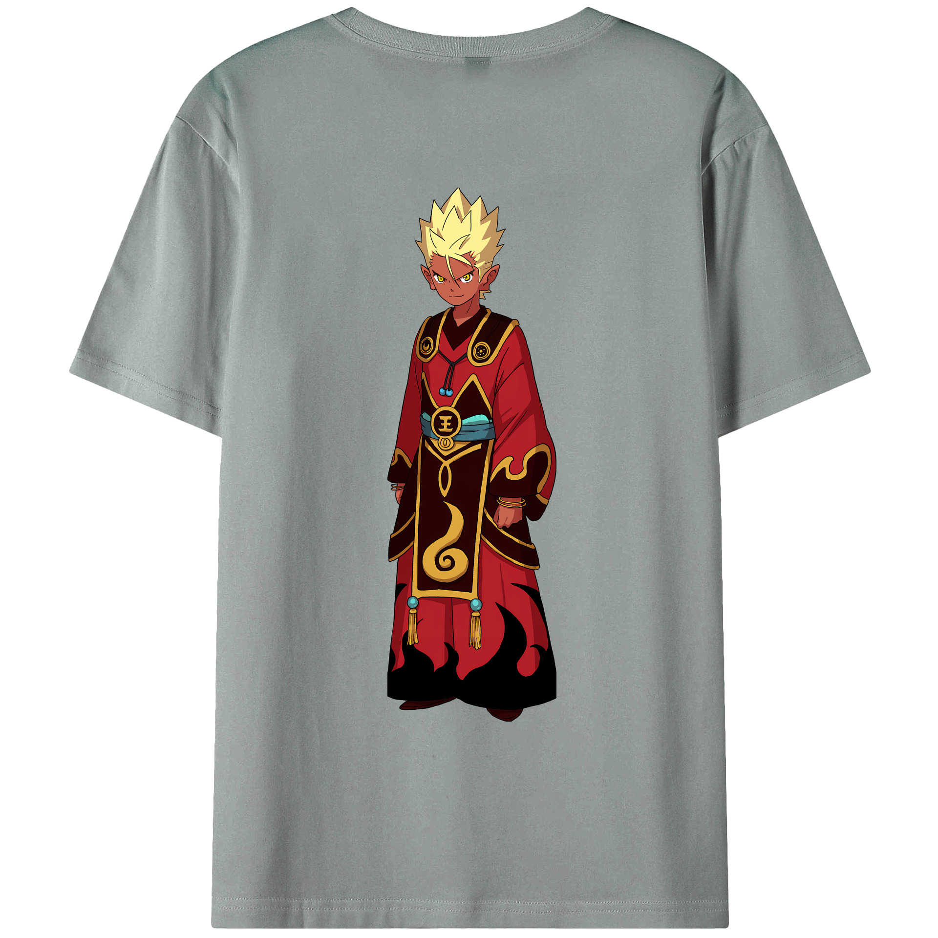（画像用） 妖怪ウォッチ Yo-kai Watch 綿100％ メンズ半袖Tシャツ（バックプリント） 通気性
